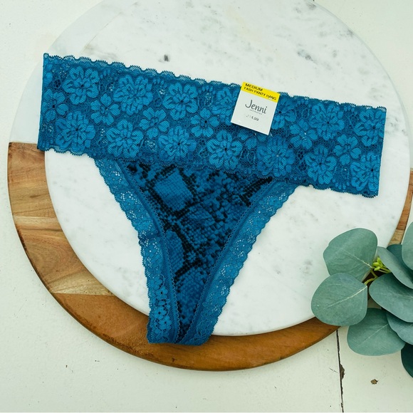 Jenni Intimates Lace Thong Panties Bundle 4 Pairs - Picture 3 of 7